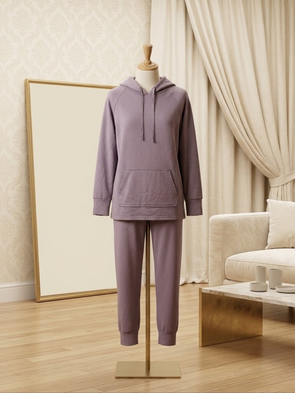 New York Laundry Plum 2-Piece Jogging Outfit Size Medium
